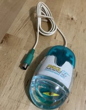 RARE MINT Vintage AQUA Mouse PaxilCR 2-Button PS/2 Mechanical BallMouse Kayak🔥 picture