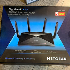 NETGEAR Nighthawk X10 AD7200 MU-MIMO WiFi Router Black R9000-100NAS picture