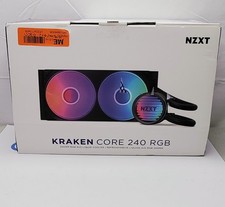 NZXT Kraken Core 240 RGB AIO CPU Liquid Cooler 240mm AM5 AM4.  READ DETAILS picture