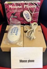 VINTAGE NEW REAL TOUCH MOUSE PHONE, A COMBINATION PHONE AND MOUSE ALL IN ONE NOS picture