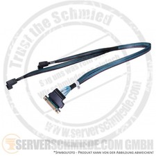 Dell R740 H740 H730 SAS 2x SFF-8643 Angle 1x MPERC SAS Cable 0N7HT1 picture