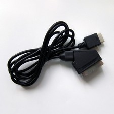 New PLAYSTATION 2 3 PsOne SLIMLINE PS1 PS2 PS3 Real RGB SCART 6 feet, Black picture