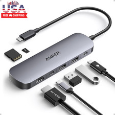 Anker USB C Hub, 7In1 Multi-Port USB Adapter for Laptop/Mac, 4K@60Hz USB C to HD picture