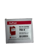NuPost Fluorescent Red Ink Cartridge 793-5 For Pitney Bowes Postage Machine -NEW picture