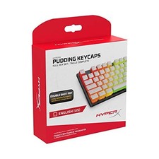 PBT Pudding Keycaps Set, Full 104 Key, White, OEM Profile Mechanical Keyboard picture