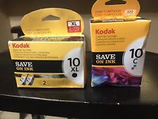2-Pack Genuine OEM Kodak 10XL Black Ink & 1 Color 10C Ink CartridgesNEW/SEALED picture
