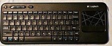Logitech Wireless 2.4ghz Compact Keyboard w/ Built-In Touchpad K400r Black picture