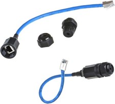 2PCS M20 RJ45 Waterproof CAT6 Connector with 25CM Network Cable | Cat5/5e/6 8P8C picture