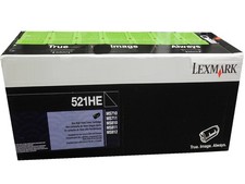 Lexmark 52D1H0E 521HE Black High Cap Toner 25k Genuine OEM Retail Box  picture