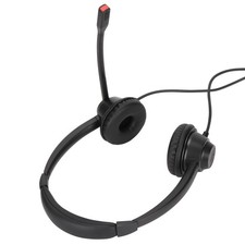 2.5mm Business Headset Binaural Corded Headset With HD Mic For Home Office XFFT picture