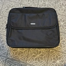 Targus Black Canvas Laptop/tablet Briefcase With Strap Travel Bag picture