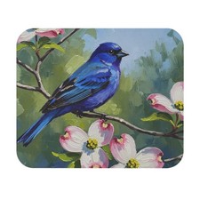 Indigo Bunting Mouse pad bird watcher avian nature USA ship gift desk office picture