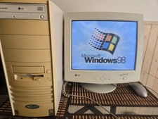 Vintage Computer Celeron Windows 98 And Windows XP For Retro Gaming picture
