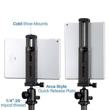 U-Pad Pro, Universal Metal Phone & Tablet Tripod Mount | Heavy Duty | Cold Shoe picture