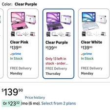 Uminy Clear Purple Keyboard Case iPad Air 11