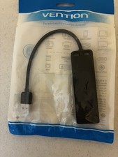 VENTION USB C Hub, 6-in-1 Laptop Docking Station Dongle Adapter 6 IN 1, Black picture