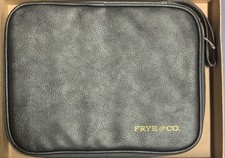 NEW Frye and Co. Vintage Charcoal Vegan Leather Tech Storage Case By Frye picture