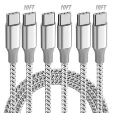 KYEHD USB C Cable，3 Pack 10FT 60W Fast Charging C to 10 feet, Grey white  picture
