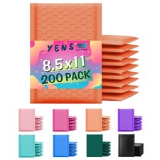 Yens® 200 #2 Poly Bubble Padded Envelopes Mailers 8.5 X 11 -Orange picture