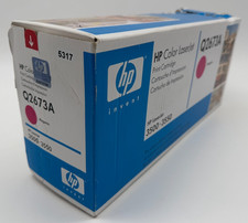 Genuine HP 309A Q2673A Magenta Toner Color LaserJet 3500 3550 New Damaged Box picture