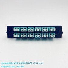 LGX Fiber Optic Panel 12 LC Duplex Adapter OM3 Compatible COMMSCOPE EK5808-001 picture