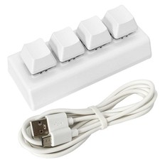 QINIZX Mini 4 Keys Macro Keyboard Red Switches picture