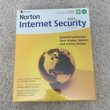 Symantec Norton Internet Security 2001 Version 3.0 Vintage PC Software Sealed picture
