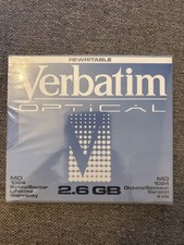 Verbatim Optical 91204 2.6 gig Rewritable Media 1024 b/s  - NEW Sealed-get me picture