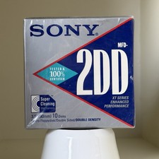 Vintage Sony MFD-2DD 3.5” 720KB Floppy Disks 10 Pack IBM NEW SEALED NOS  E42 picture
