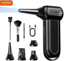 WOLFBOX Rechargeable Air Duster 150000RPM Brushless Motor Turbo Fan Blower DF100 picture