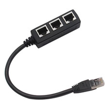 1 To 3 RJ45 Ethernet Splitter LAN Network Adapter Cable Port Connector Hub picture
