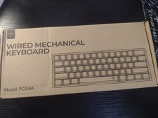 Victsing Wired Gaming Keyboard PC320A Black Clicky Mechanical Keyboard RGB Glow picture
