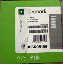 Genuine Lexmark MX953/CX963 Black Return Program Toner 006R05199 77L00KG picture