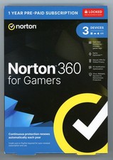 NORTON 360 FOR GAMER INTERNET SECURITY 2026 (3 DEVICE/1 YEAR) *NEW in RETAIL BOX picture