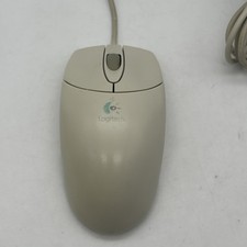 Vintage Logitech M-S48a 2-Button Mechanical Ball Scroll Mouse PS/2 Tested picture