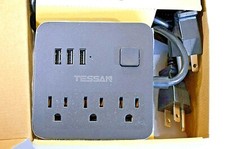 Tessan Power Strip with USB Charger 2-Pack TPM01-US 3 Outlets 3 USB Ports picture