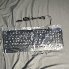 Compact Wired USB QWERTY English Mini Keyboard Black Plastic picture