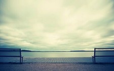 Landscape photography bench water lake outdoors Custom Gaming Mat Desk picture