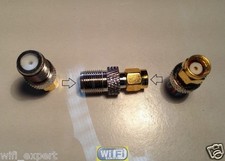 F Type Female Jack to RP SMA Male Plug Straight Adapter RF Connector Converter picture