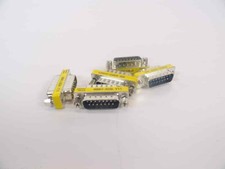 DB15 DB15-M Serial Port 15 Pin Gender Changer Connectors Male to Male LOT OF 5 picture