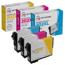 LD Replacement Epson 202XL High Yield Ink: Cyan, Magenta, Yellow 3-Pack picture