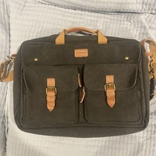 CoolBELL Convertible Backpack Messenger Shoulder Bag Laptop Case 17.3” Black picture