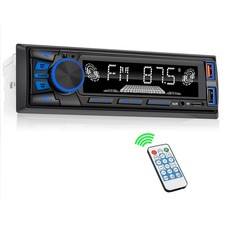 Single DIN Car Stereo Receiver FM Radio Bluetooth USB AUX APP Control No CD 50W picture