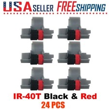 24pcs IR-40T Black & Red Calculator Ink Rollera for CP13 NR42 IR40T Sharp Casio picture