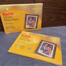 Set Of 2 KODAK ULTIMA 5 X 7 PHOTO PAPER for Inkjet Prints, 20 Sheets High Gloss picture
