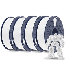 High-Quality PLA Plus 3D Printer Filament 1.75mm White - 4KG Spool for Printing picture