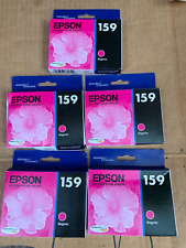 Genuine Epson ink 159 LOT 5 Red Majenta NEW Factory Sealed EXPIRED picture