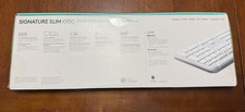 Logitech K950 Signature Slim Full-size Wireless Keyboard Quiet Typing |Off-White picture