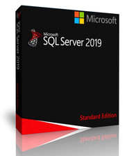 Microsoft SQL Server 2019 Standard 48 Core unlimited User CALs DVD & Key CoA picture