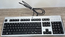HP KUS0133 USB Wired Keyboard Smart Card Reader Enhanced Keys, Tested & Works picture
